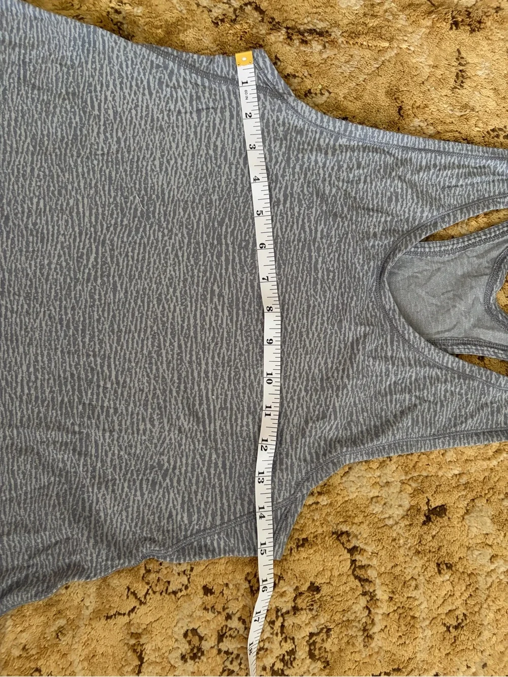 GUC Lululemon Heathered Gray tank top SMALL